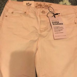 Pink skinny jeans
